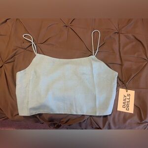 Daily Drills Linen Tie Tank